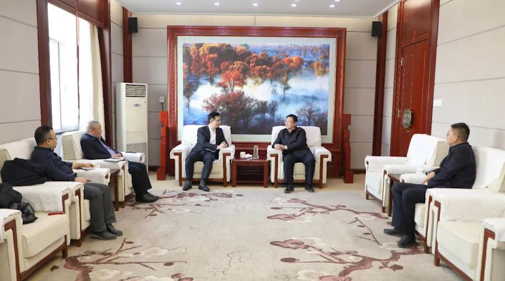 丁翊强会见桐昆集团董事长助理沈祺超一行